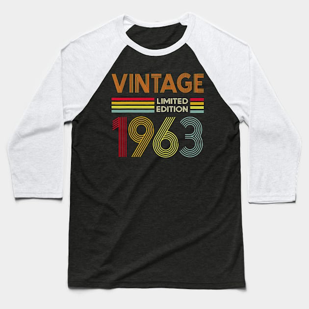 Vintage 1963 Limited Edition Baseball T-Shirt by Kontjo